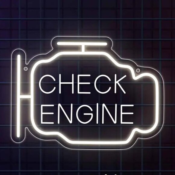 CHECK ENGINE NEON LED SIGN - Picture 1 of 3